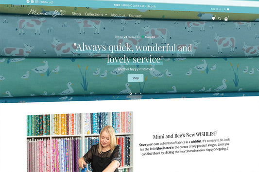 New website launch at Mimi and Bee