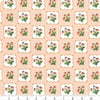 Strawberrie on peach cotton fabric - Summer Picnic - Riley Blake