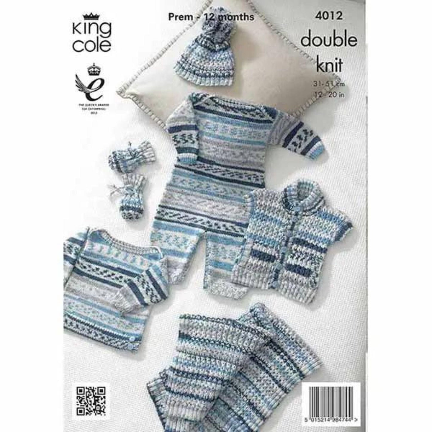 knitting pattern Boys knitted set - King Cole - 4012