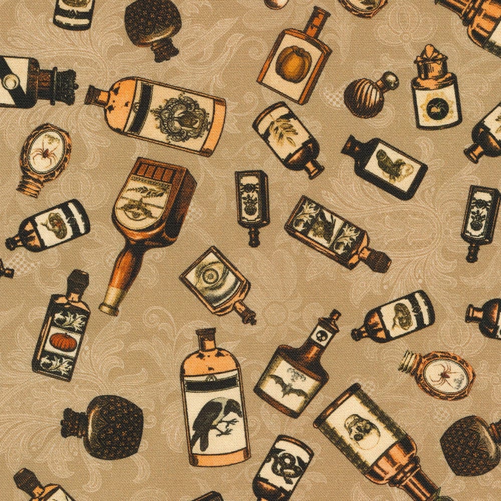 cotton fabric Dreadful Delights- Aubergine-Studio Robert Kaufman