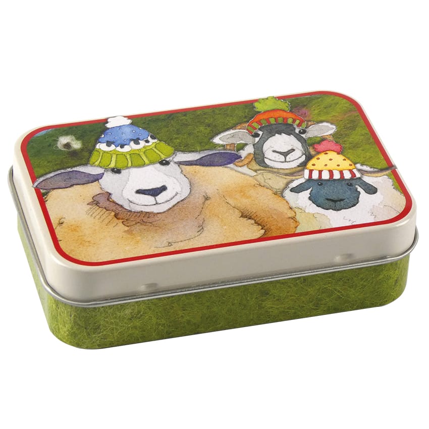 Emma Ball "Happy Sheep" mini hinged tin