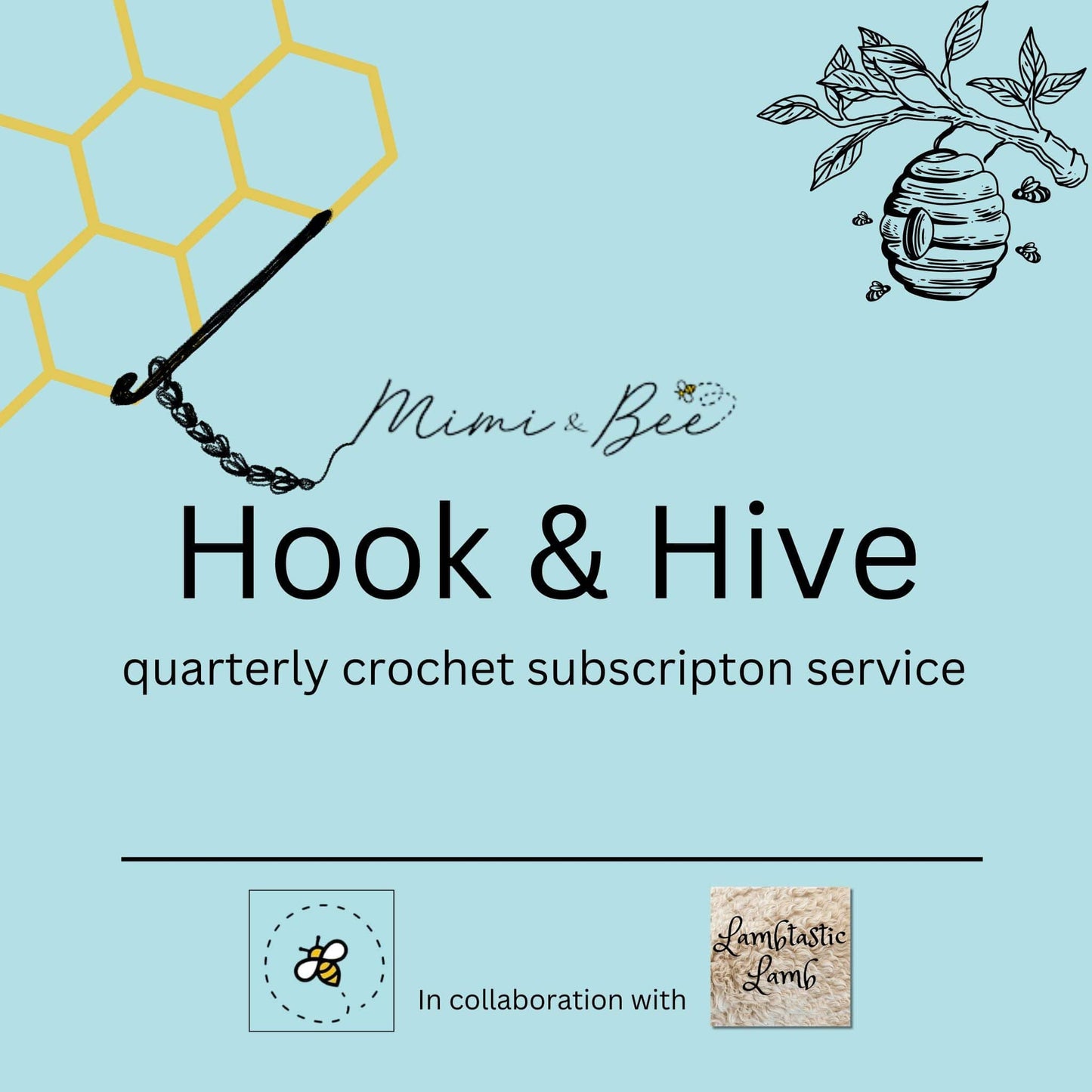 crochet pattern Hook & Hive - Quarterly Crochet Subscription