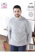 King Cole ladies and man's sweater pattern 5499 - Chunky