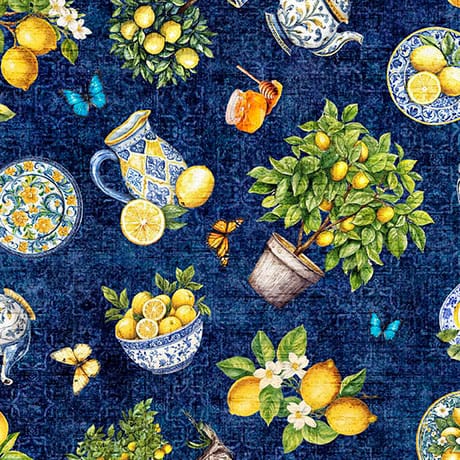 Lemons on cream - Citrus Bliss - QT Fabrics