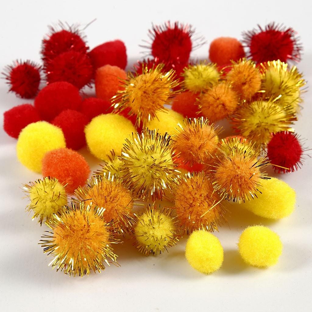 Pom poms, ×15pcs, 20mm