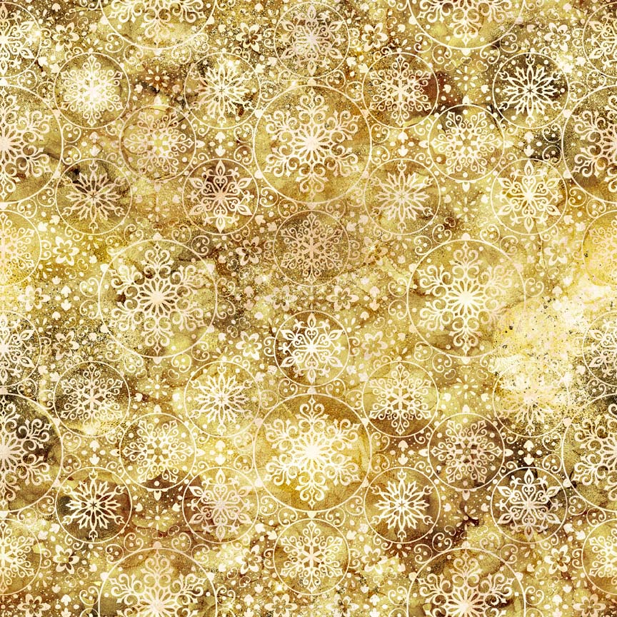 cotton fabric Snowmen on cream - Wonderful Christmastime - QT Fabrics