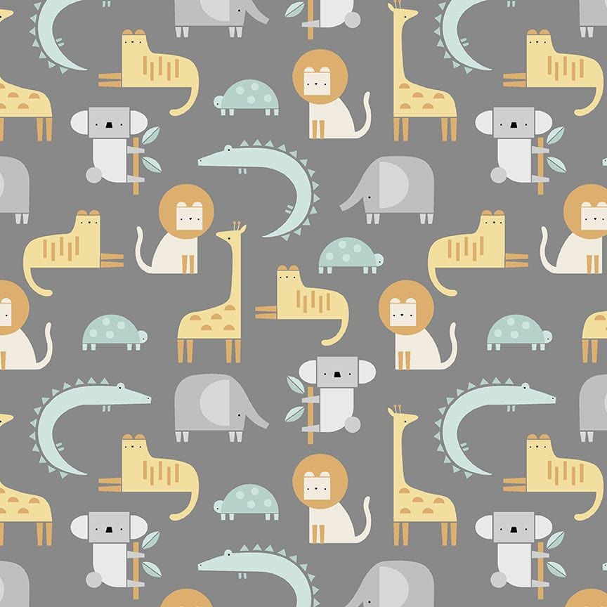 brushed cotton fabric Wild One brushed cotton - Gunmetal - Dear Stella