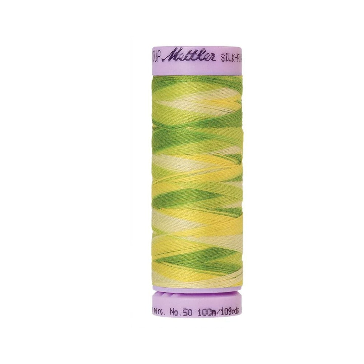 Thread & Floss Citrus Twist Silk Thread Finish Multi Colour Cot 50 100m - 9830 Mettler
