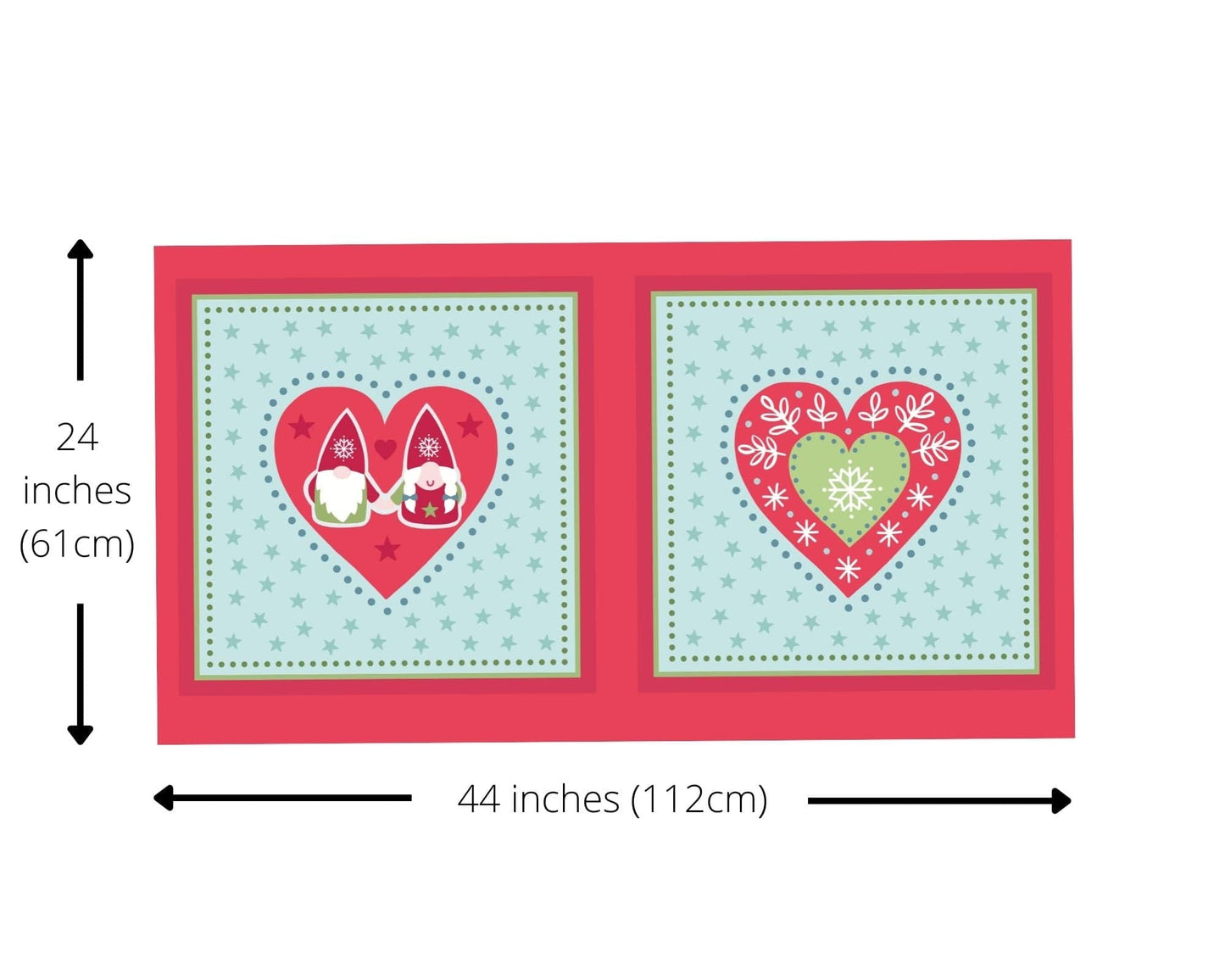 Fabric Gnomes cushion cover - Tonttu by Lewis & Irene