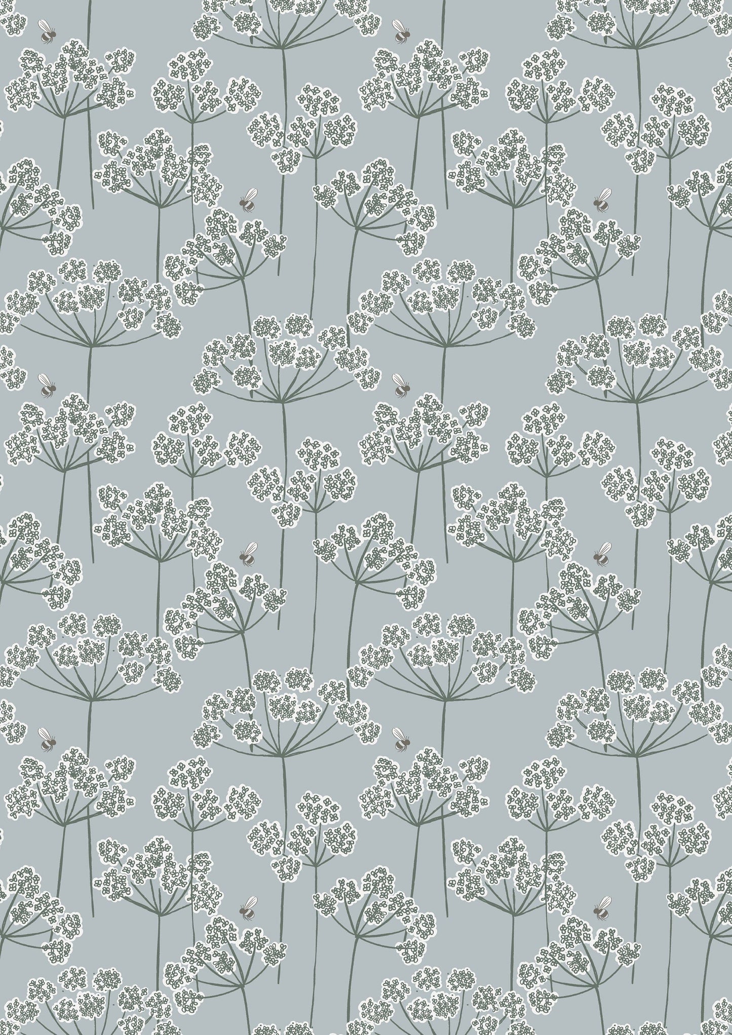 Fabric Grey sheep on cream cotton fabric - 'Country Life Reloved' Lewis & Irene