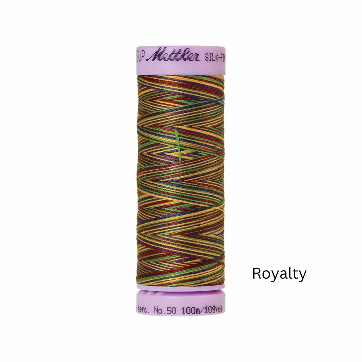 Thread Royalty Silk Thread Finish Multi Colour Cot 50 100m - 9840 Mettler