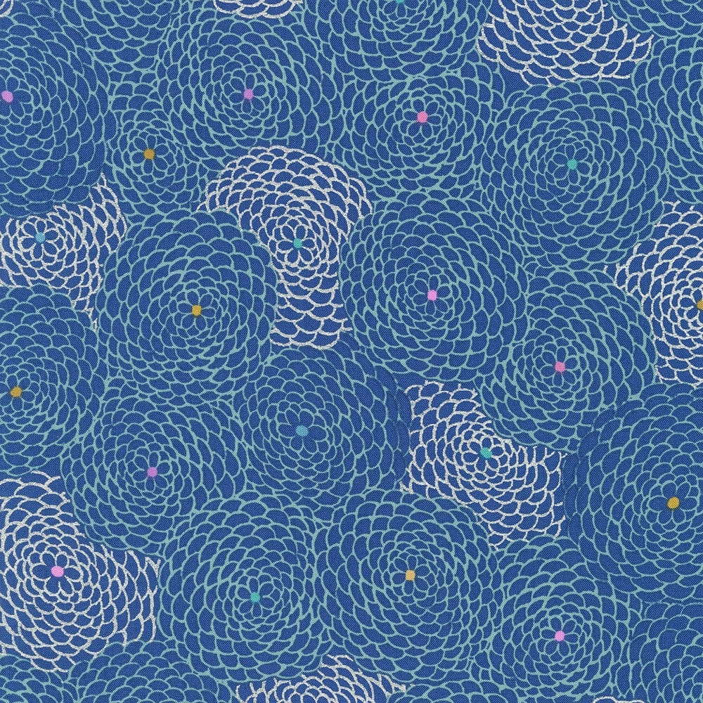 fabric Silver & pink geometric cotton fabric - Imperial Collection - Robert Kaufman