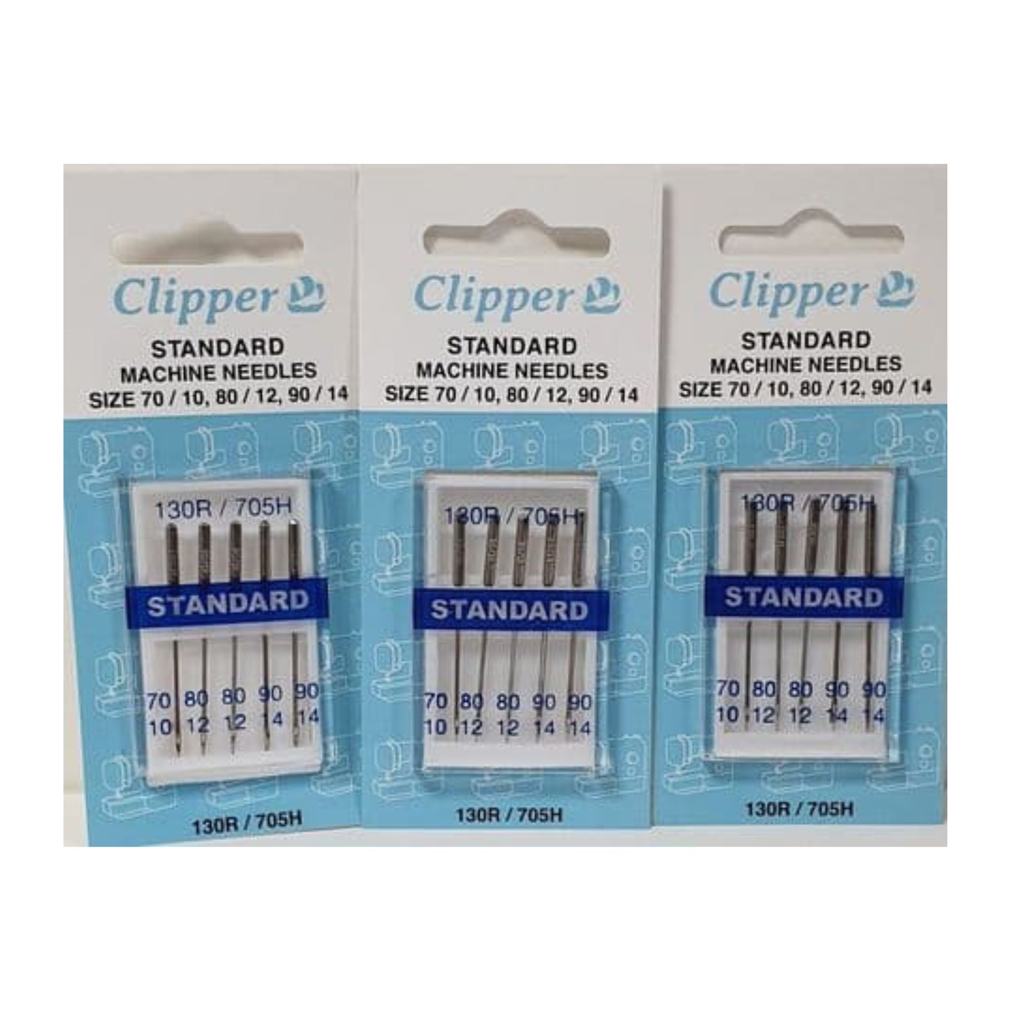 Clipper standard machine needles assorted