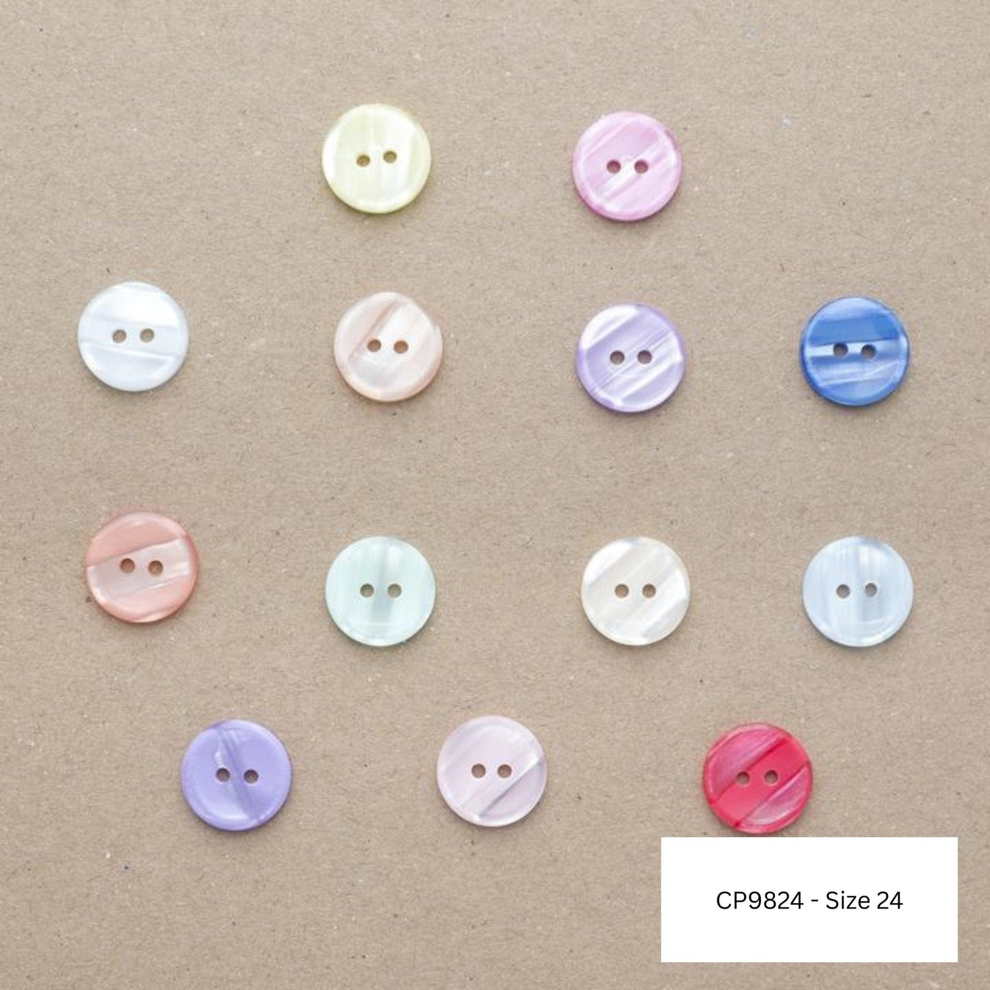 2 hole buttons - CP98 - Size 24L