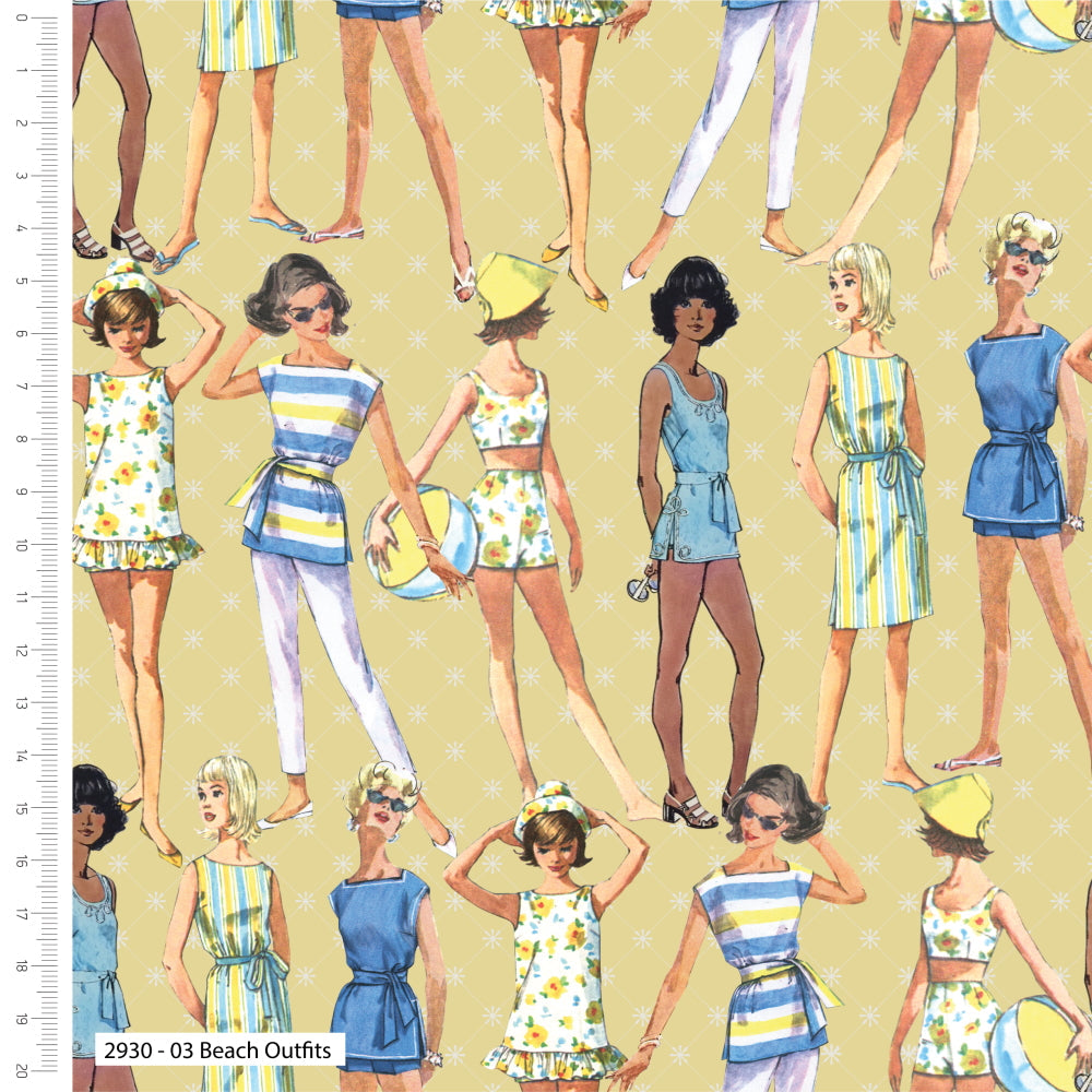 Simplicity fat quarter bundle - Beach Outfits - Craft Cotton Co