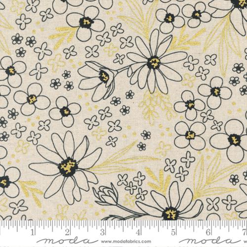 Moda Gilded linen mix panel - 11537 11LM