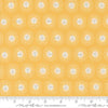 Sun faces on a yellow cotton fabric - Noah's Ark by Moda