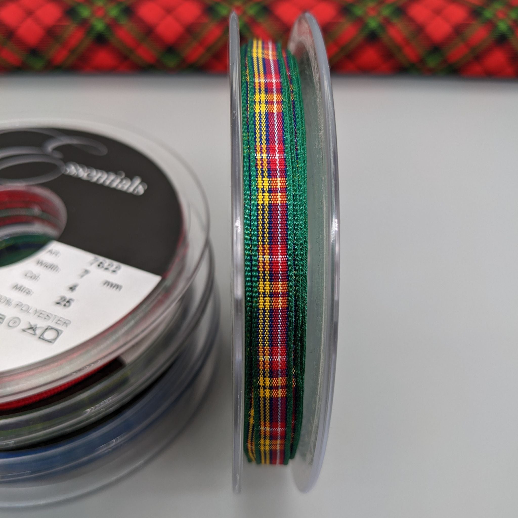 Berisfords tartan ribbon 7622