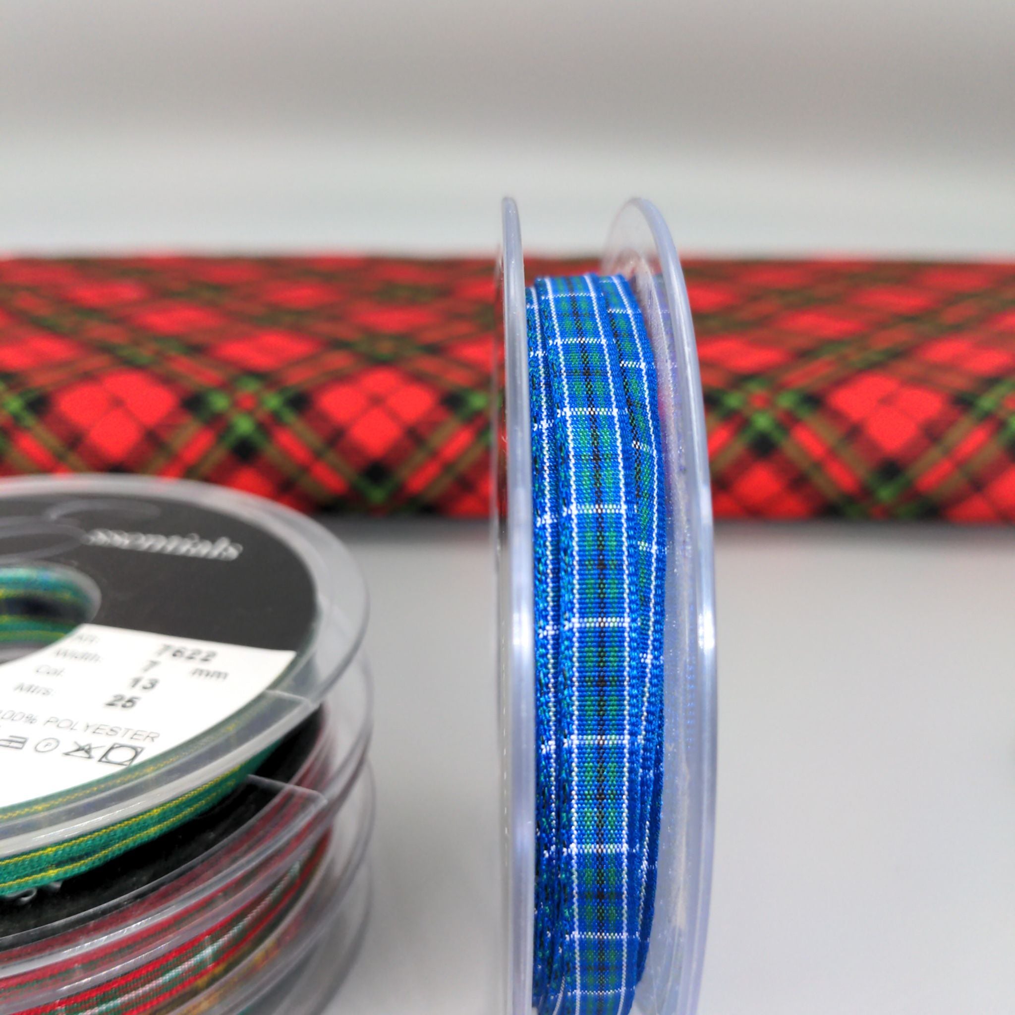 Berisfords tartan ribbon 7622