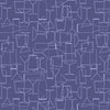 Load image into Gallery viewer, Cocktails and glasses on purple cotton fabric - Cocktail Party by Lewis and Irene