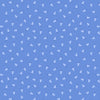 Tiny bluebells on a blue cotton fabric. This fabric is part of the Bluebell Wood collection by Lewis and Irene