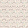 Clover on charcoal with gold metallic cotton fabric - Honey Bee by Lewis & Irene A653.3