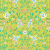 Herons on turquoise cotton - Blossom Days - Dashwood Studio