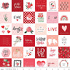 Riley Blake Designs-My Valentine-Valentine-Squares-Red