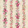 Load image into Gallery viewer, Large pink roses on a wood effect striped background cotton fabric - Rose by Timeless Treasure
