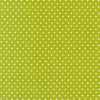 Polka dots on green brushed cotton fabric - Robert Kaufman