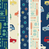 car lovers fat quarter bundle with vintage cars, wheels and tools - Sweet Ride by Laundry Basket Quilts