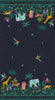 Load image into Gallery viewer, chameleon on teal cotton - Jungle Luxe - Dashwood Studio