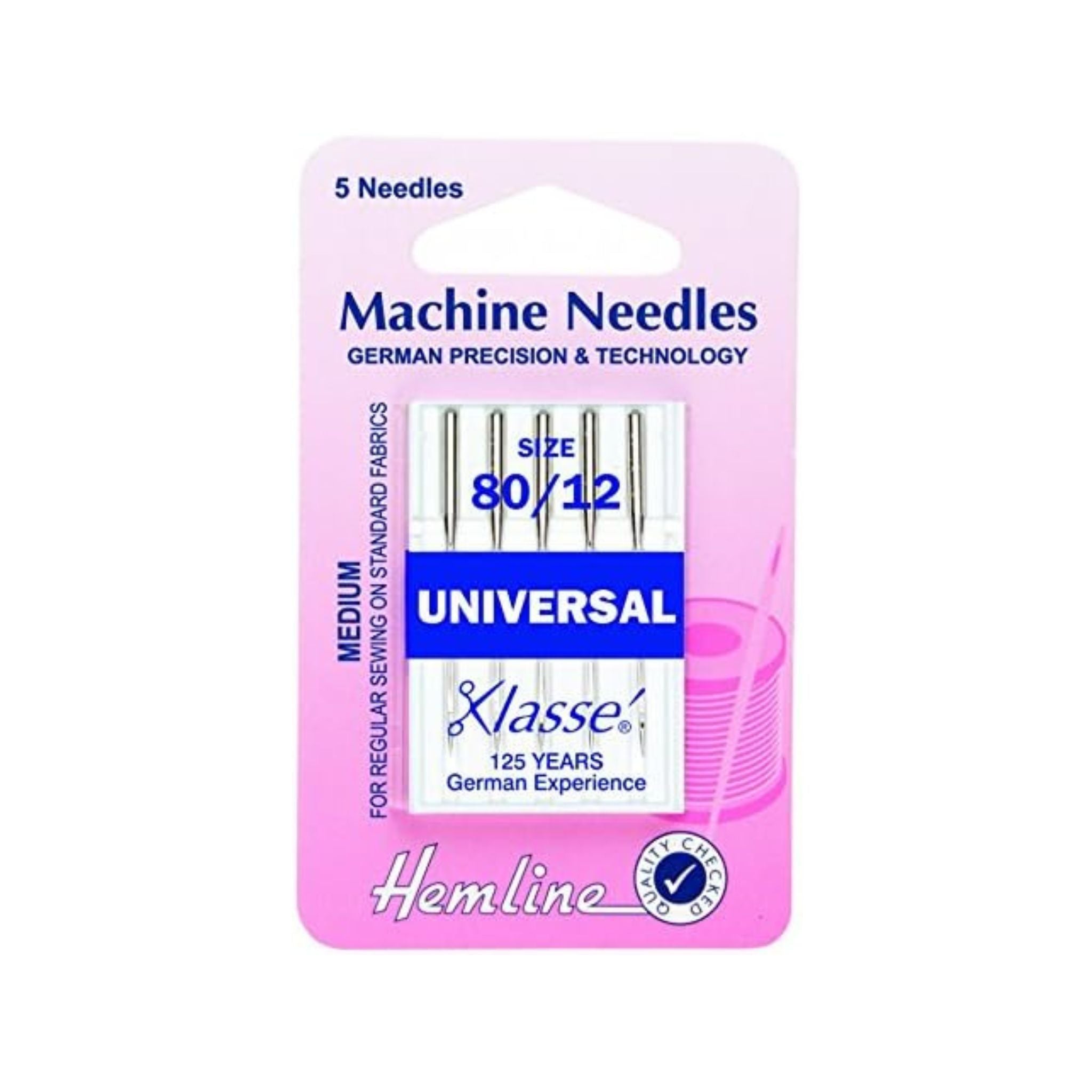 Hemline jeans machine needles - 80/12