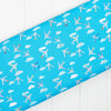Load image into Gallery viewer, bright blue fabric with aeroplanes and clouds - Lazy Days by Dashwood Studio