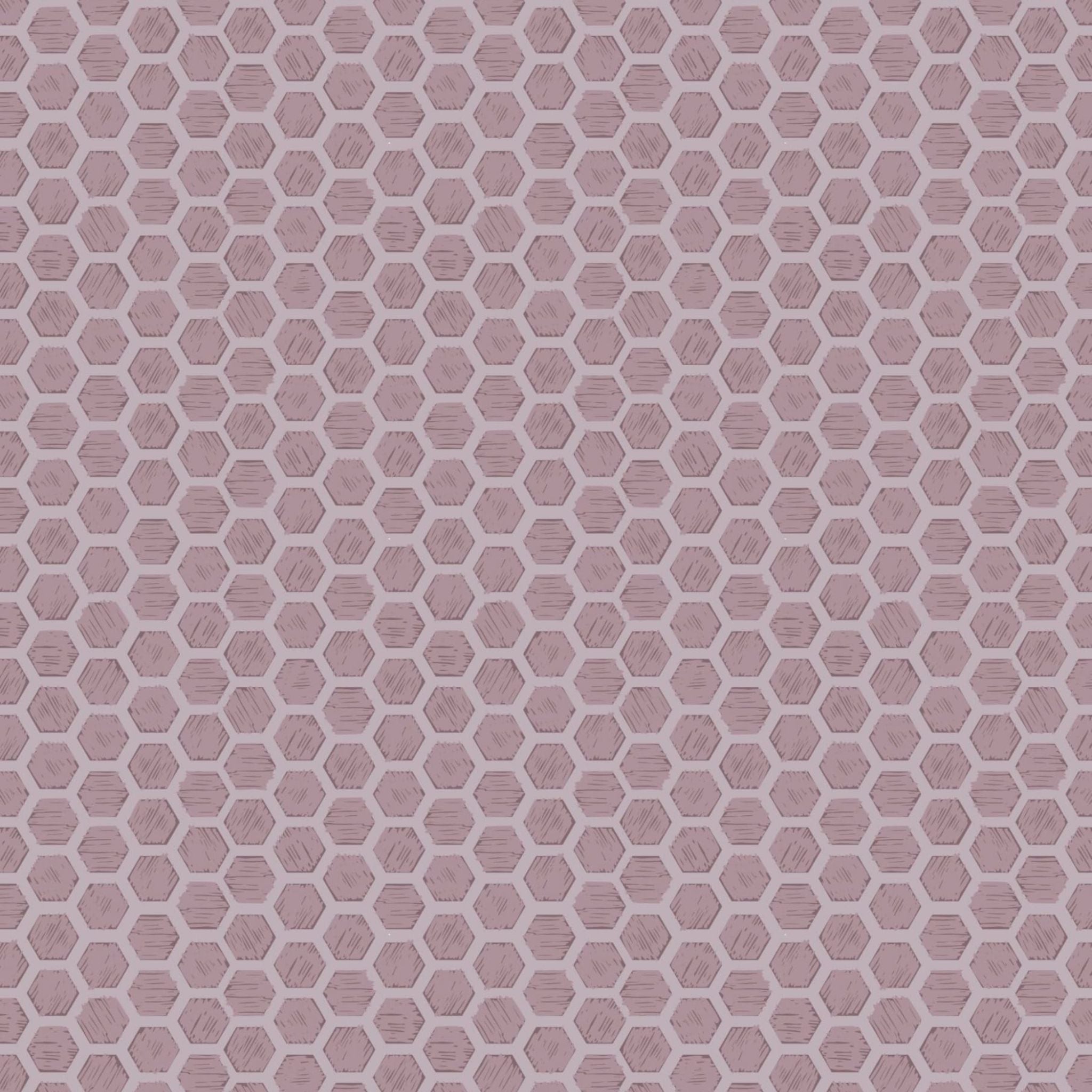 Lilac honeycomb cotton fabric - Queen Bee by Lewis and Irene