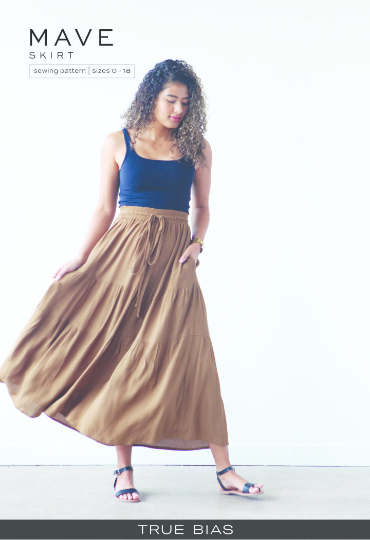 Mave dressmaking skirt pattern - True Bias