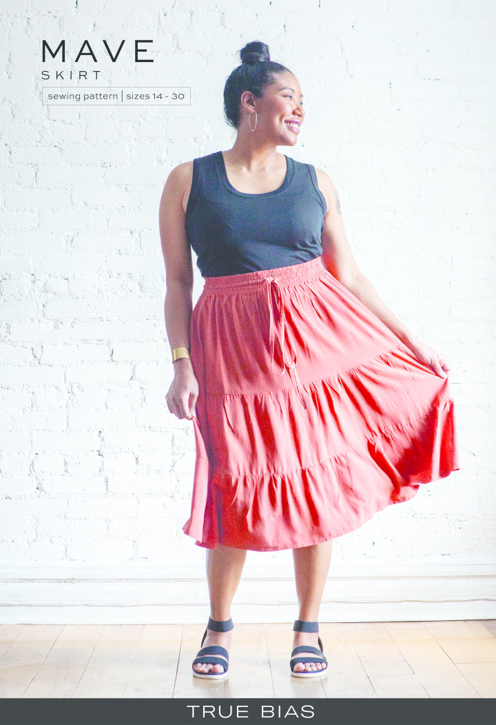 Mave dressmaking skirt pattern - True Bias