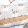 Mouse in umbrella on tofu Okeo-Tex cotton Jersey - 220gsm