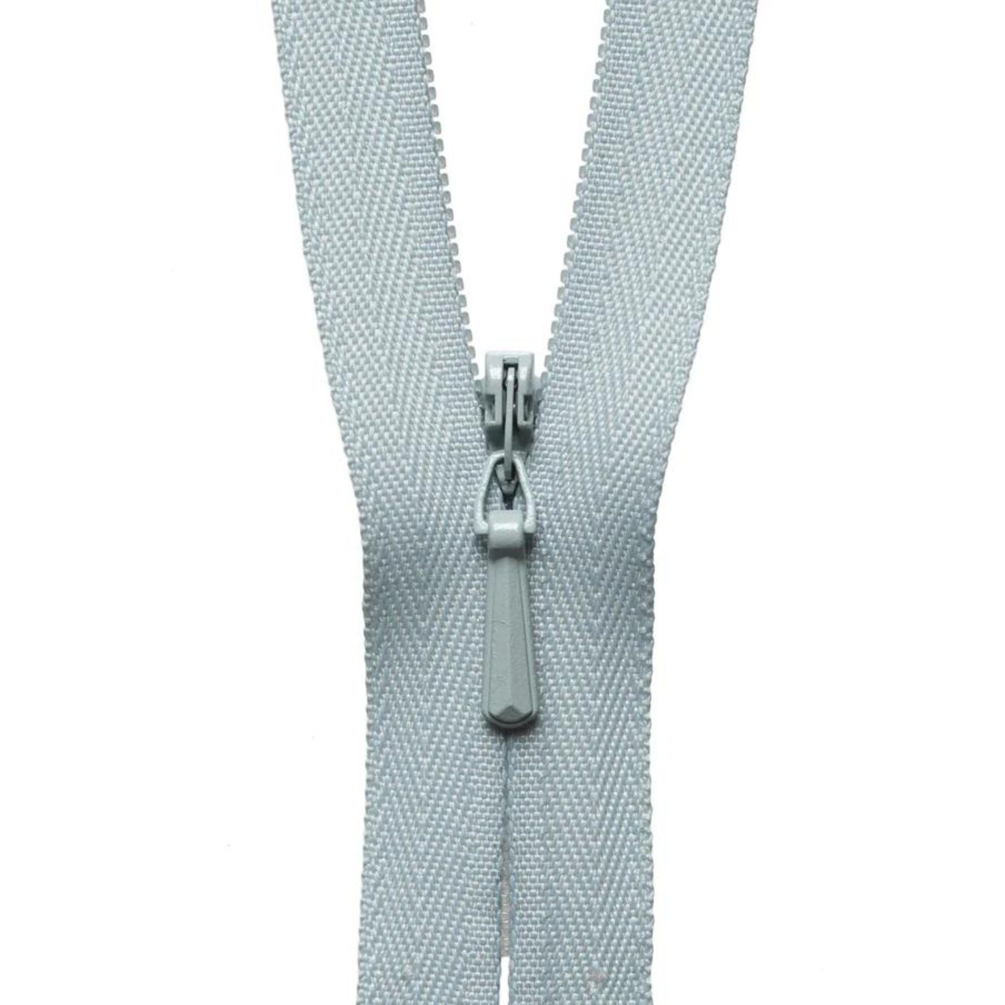 YKK Concealed/Invisible Zip - 30cm / 16'' - Pale Grey 574