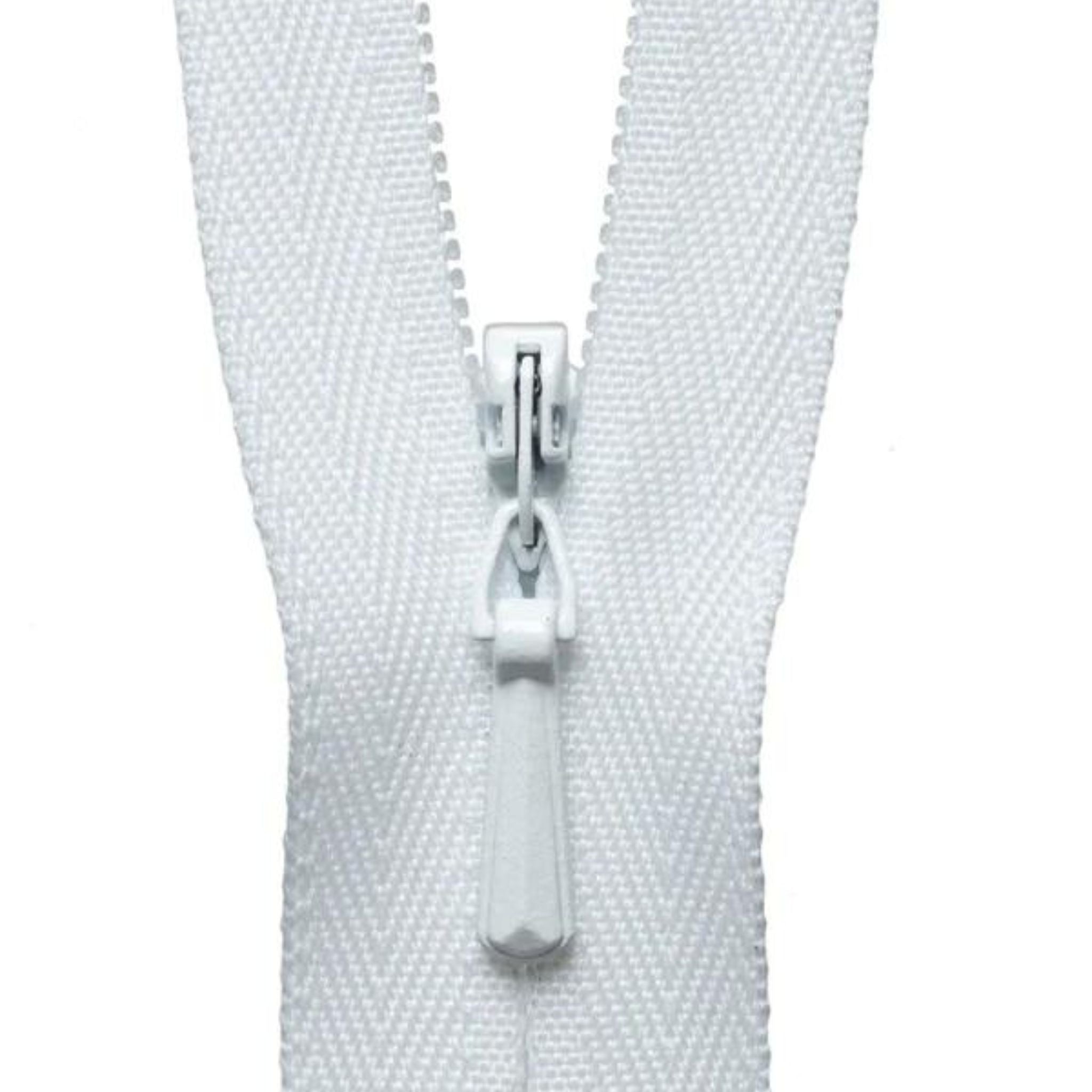 Zip Copy of YKK Concealed/Invisible Zip - 23cm / 9'' - White 501