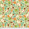 cotton fabric Apples on green cotton - Hot Cider -  P & B Textiles - HCID 5142 LG