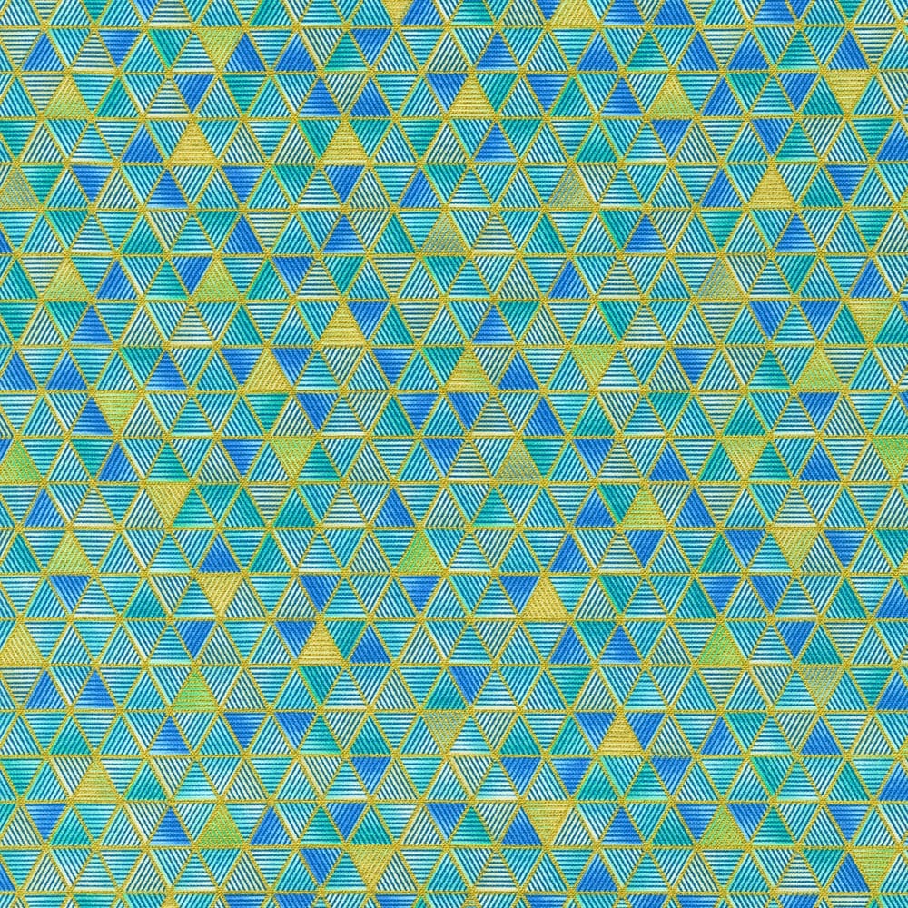 cotton fabric Aqua Egyptian inspired cotton fabric - Ancient Beauty - Robert Kaufman