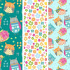 cotton fabric awesome owls fat quarter bundle - Benartex