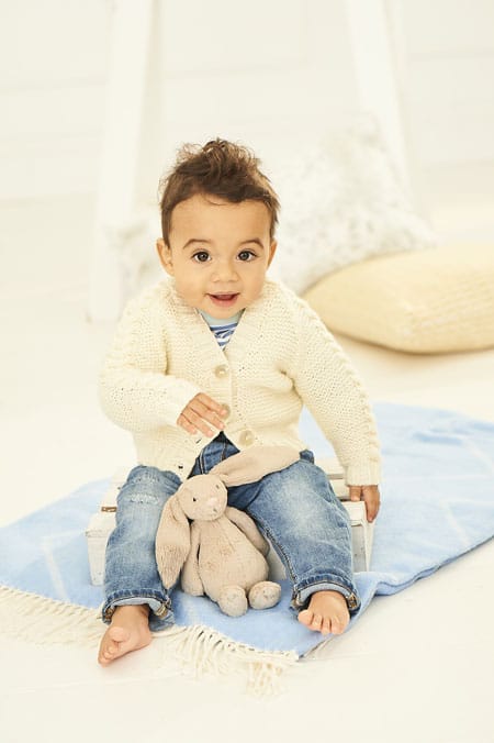 Babies Cardigans knitting pattern in DK - Stylecraft 9760
