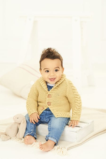 Babies Cardigans knitting pattern in DK - Stylecraft 9760