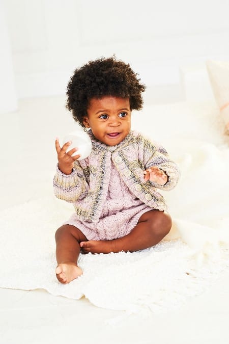Babies Dungarees & Cardigan knitting pattern in DK - Stylecraft 10167