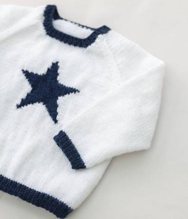 Babies Jumper knitting pattern in DK - Emu 2023