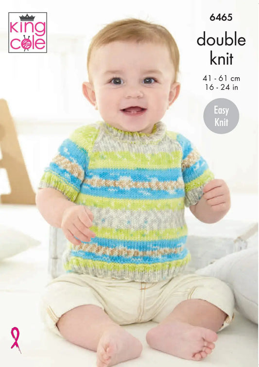 Baby Cardigan and Sweater knitting pattern - King Cole 6465