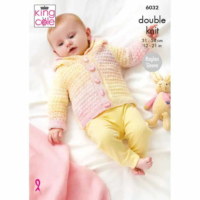 Baby cardigan, cape, poncho and hat - King Cole 6032