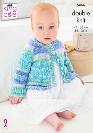 Baby DK cardigan - King Cole 6466